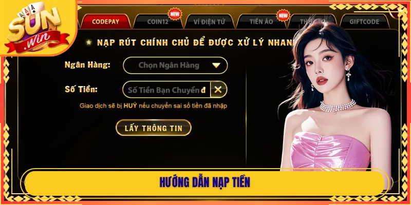 Hướng dẫn nạp tiền