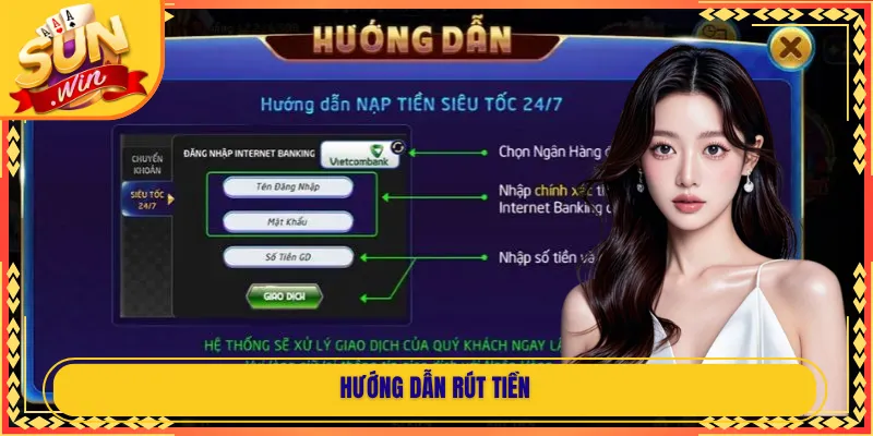 Hướng dẫn rút tiền