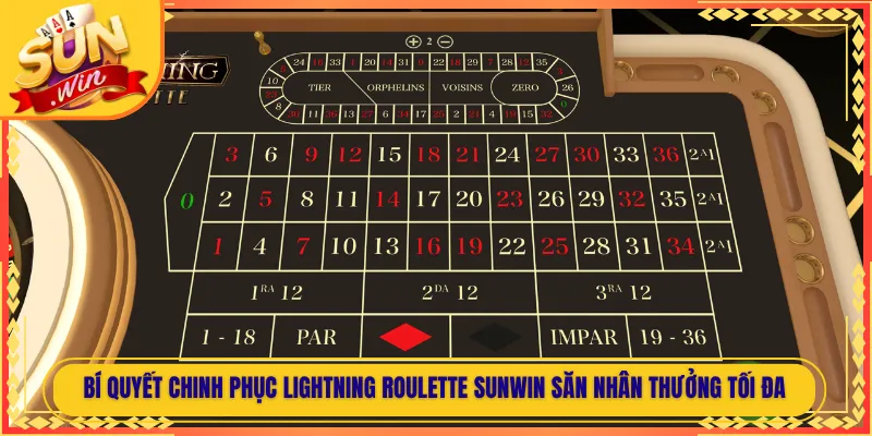 Bí Quyết Chinh Phục Lightning Roulette Sunwin Săn Nhân Thưởng Tối Đa